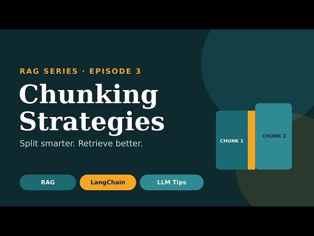 Chunking Strategies Explained: Fixed-Size, Recursive, Token & Semantic Chunking (RAG Tutorial)