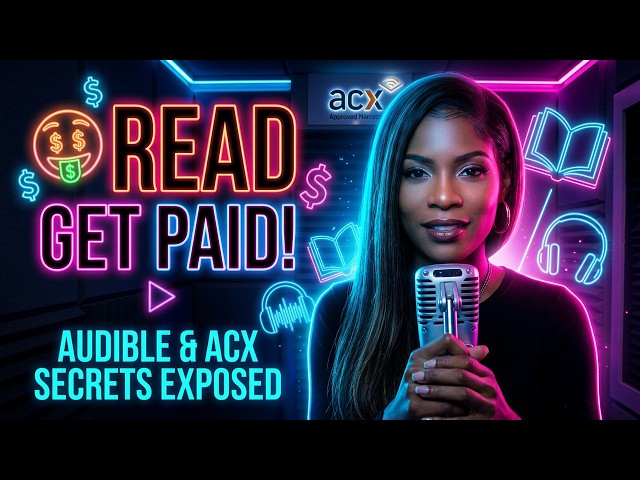 🤑 I Got Paid To Read Audiobooks (Here's What I Learned) | Narrator Tells All ACX & Audible Secrets