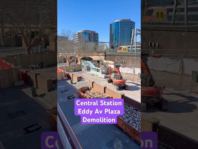 Sydney Central Station Eddy Ave Plaza Demolition #urbanexploration #sydneytrains #shorts #travel