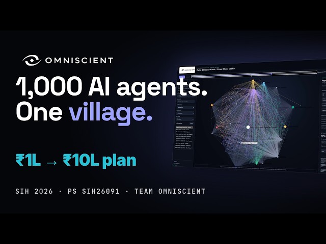OMNISCIENT – Agentic AI for Hyper-Local Business Advisory | SIH 2026 | PS SIH26091