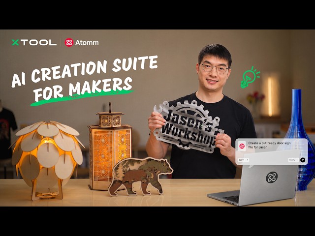 Atomm 4.0: The AI Creation Suite for Makers. Turn Your Ideas into Ready-to-Make Files.