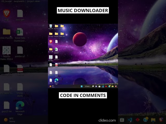 Music Downloader 🎵 #python #shorts