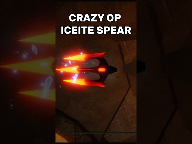CRAZY OP ICEITE TRIDENT #theforge #roblox #iceite #update #op #funny #shorts #cool #trident #spear