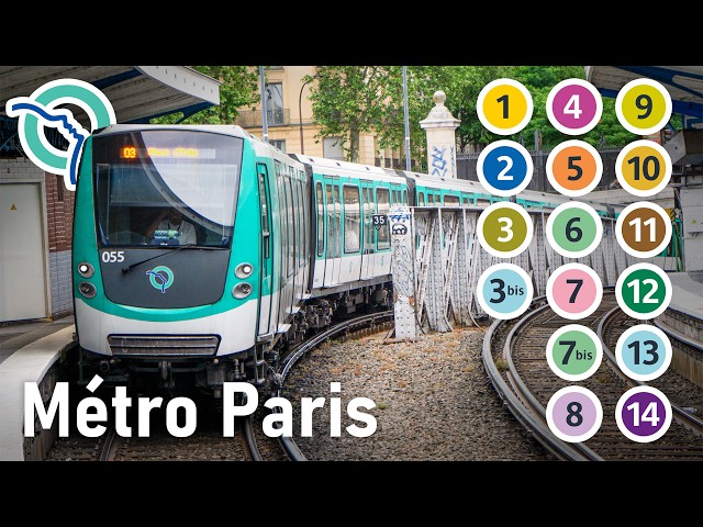 [4K] 🇫🇷 Paris Metro | All the Lines