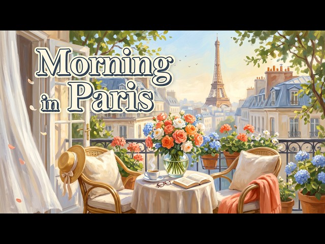 ☕ 𝐏𝐀𝐑𝐈𝐒 𝐁𝐀𝐋𝐂𝐎𝐍𝐘 🌿 French Instrumental Music — Summer Morning Playlist | Piano & Accordion