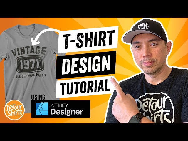T-Shirt Design Tutorial: Easy Step by Step in Affinity Designer | Create Shapes, Arcs & Textures