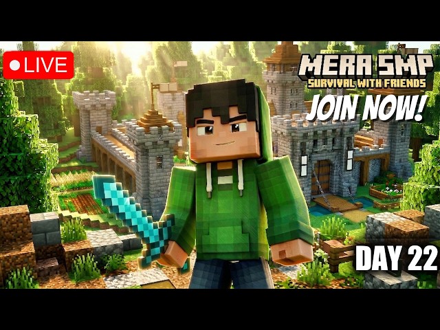 🔴Welcome to Mira SMP (Day 22) 🚀 MANJEEGAMING LIVE #minecraft