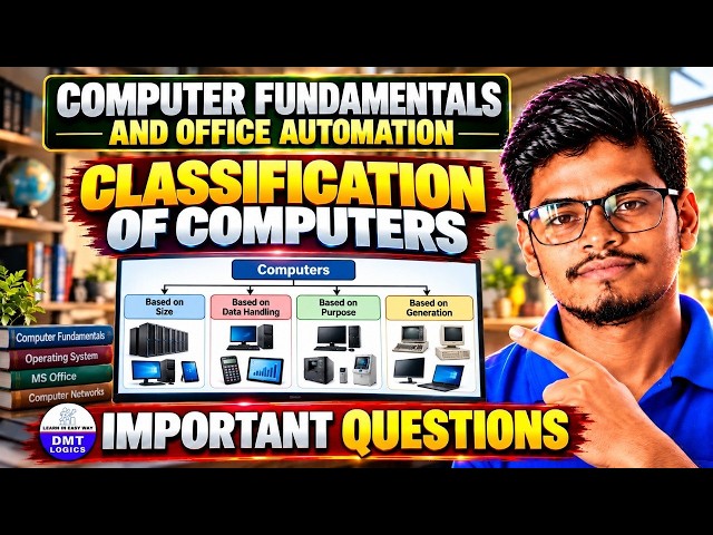 Classification of Computers | Computer Fundamentals & Office Automation | Degree Classes
