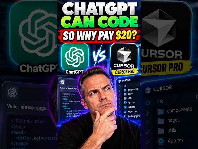 Why Pay for Cursor If ChatGPT Can Already Code? #Shorts