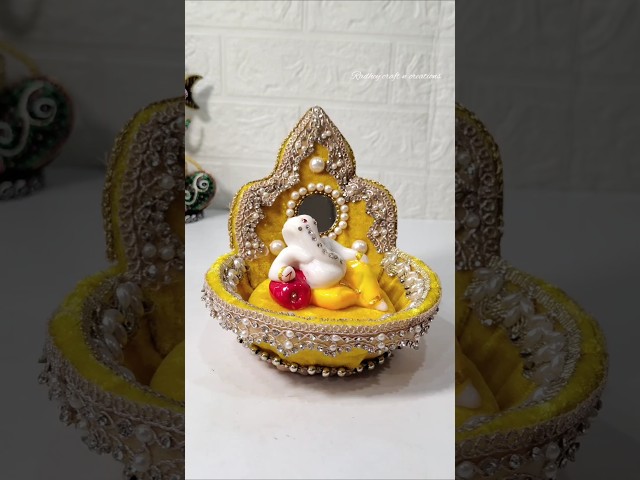 DIY Basket Singhasan for Ganeshji #ganeshji #singhasan #radheycraftncreations #basketcraft
