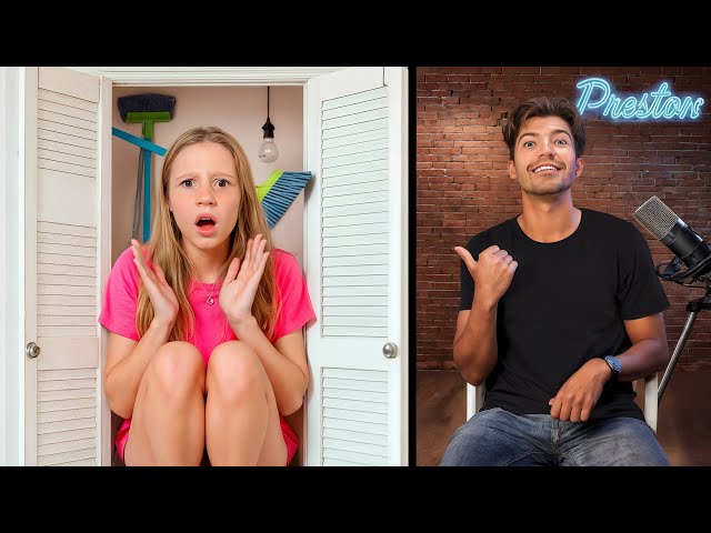 Nastya and the most of trending Challenges ft.Preston