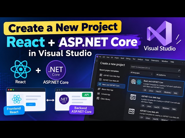 🚀 Create a React + ASP.NET Core Project in Visual Studio
