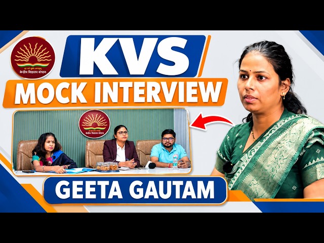KVS Mock Interview 2026 | Mock Interview for KVS PRT | Demo Teaching | Gargi Ma'am