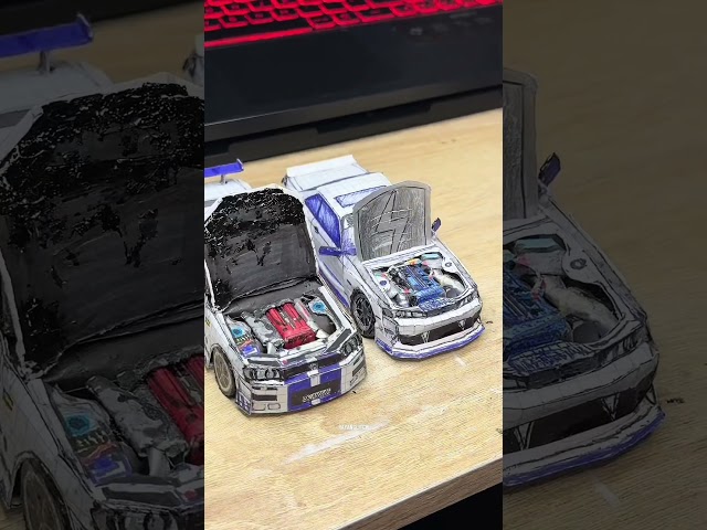 Tutorial on my profile #papercars #tutorial #paper #diy #rayanglitch #bmw #porsche #nissan
