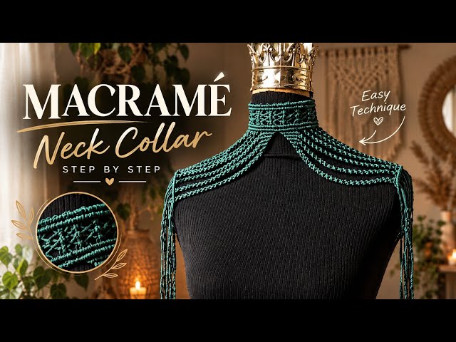 How to Make a Macramé Cape | Only 200g of Cord!