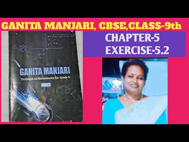 GANITA MANJARI, EXERCISE-5.2,EXPLANATION 