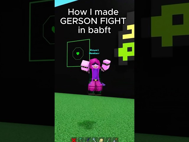 How I made the GERSON FIGHT in #buildaboatfortreasure   #roblox #gerson #tutorial #deltarune #shorts