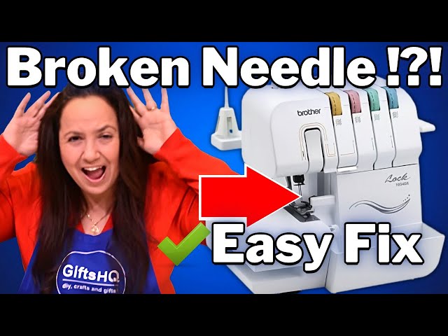 Brother 1034DX Serger : How to Change / Replace Needles Easy