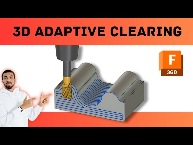 3D adaptive clearing operation fusion 360 CAM