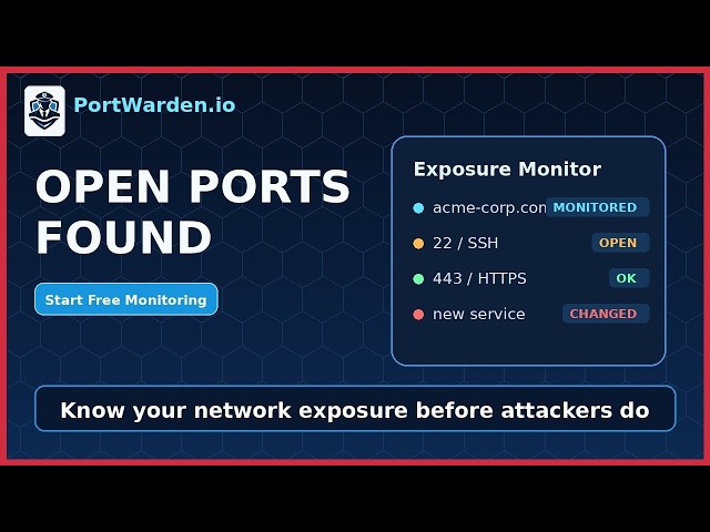Monitoring Your Attack Surface with PortWarden - Client Portal Demo