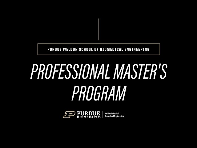 Advancing Your Career in BME: The Professional Master's Program Experience