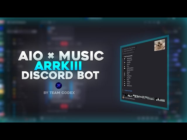 Arrkiii All-in-One Premium Discord Bot CodeX | 150+ Commands