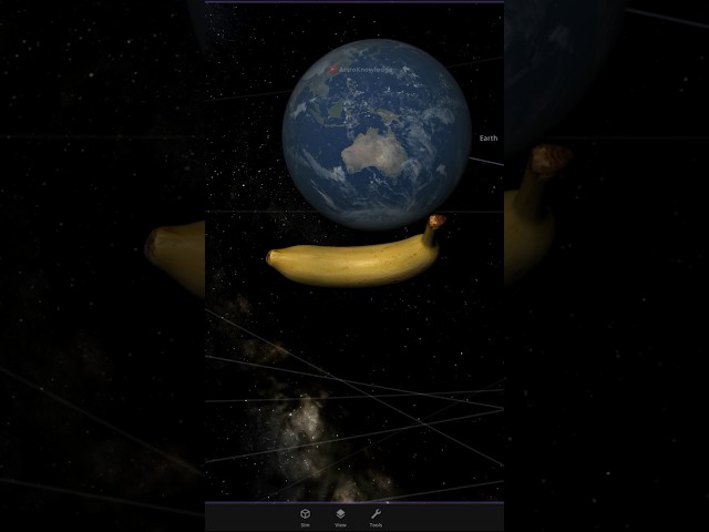 Launching BANANA at EARTH at the speed of LIGHT!                   #astr0knowledge #space #astronomy