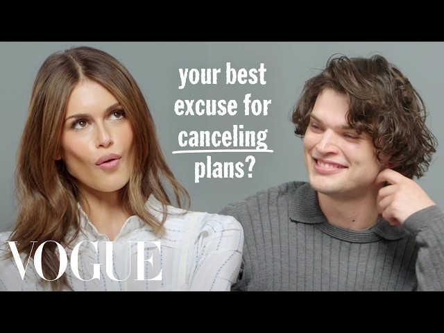 Kaia Gerber & Homer Gere Ask Each Other Rapid-Fire Questions | Off the Cuff | Vogue