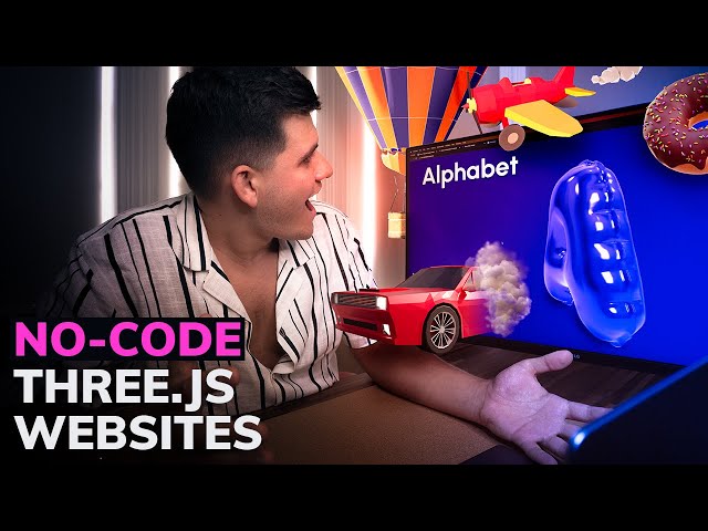Reacting to a NO-CODE Three.js 3D WEBSITE BUILDER! WOW!