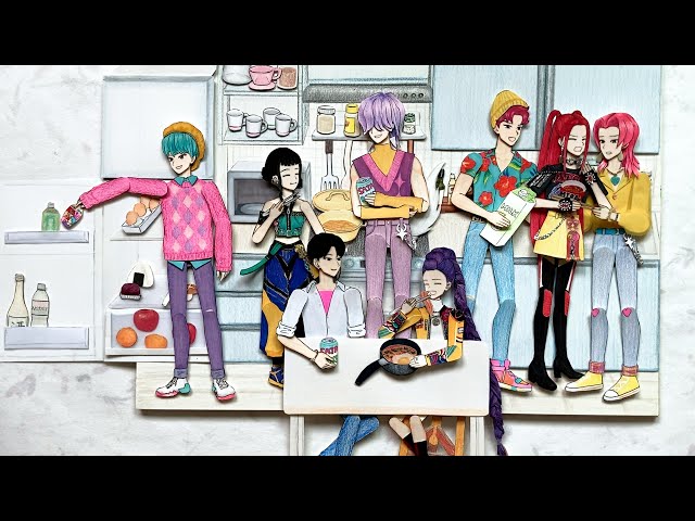 kpop demon hunters paperdoll 04 【Kpop Noodles】