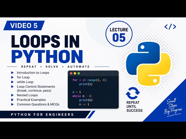 Python Programming | Lecture 5: Loops in Python