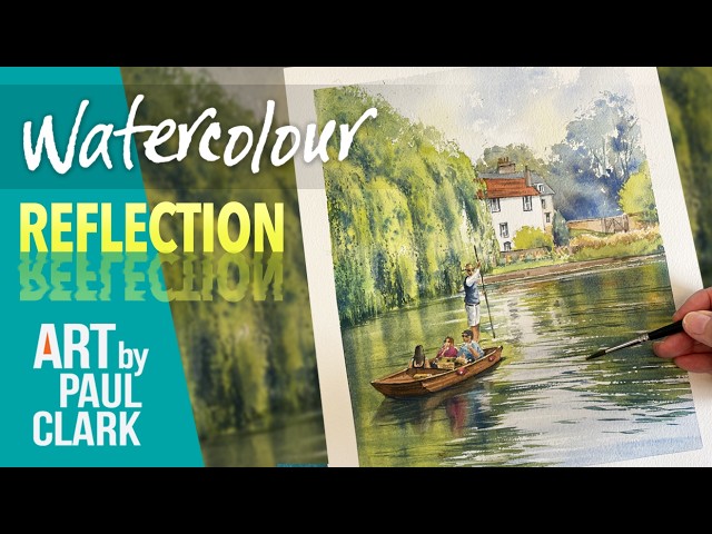 How To Paint a River Reflection in Watercolour