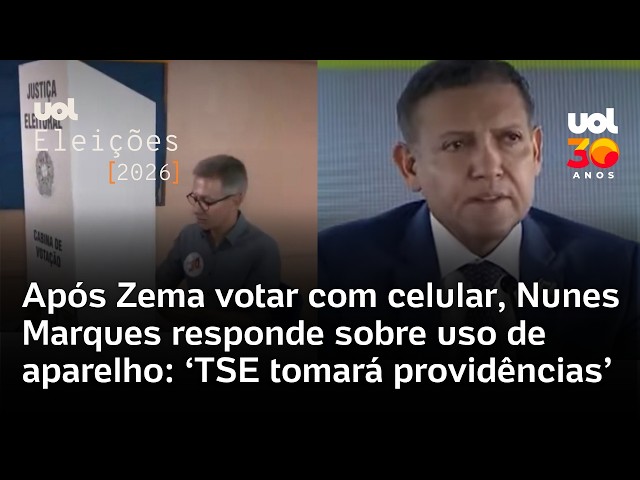 After Zema votes with cell phone, Nunes Marques responds on device usage: 'TSE will take action'