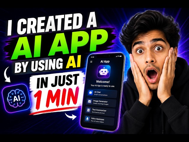 I Created an AI App Using AI 🤯 | Full AI Tutorial for Beginners
