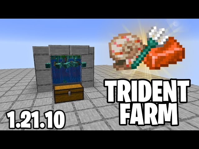 DROWNED Farm 1.21.10! Minecraft Java Tutorial