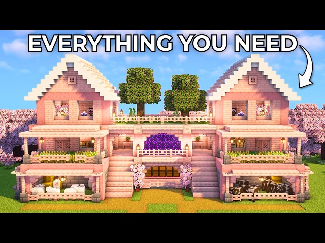 Minecraft: How to Build the Ultimate Cherry Blossom House | Tutorial🏠
