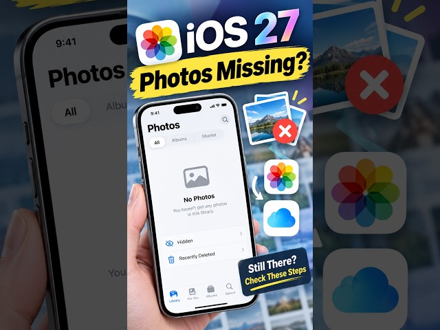 How to find missing photos after iOS update #iphone #tips #tutorial