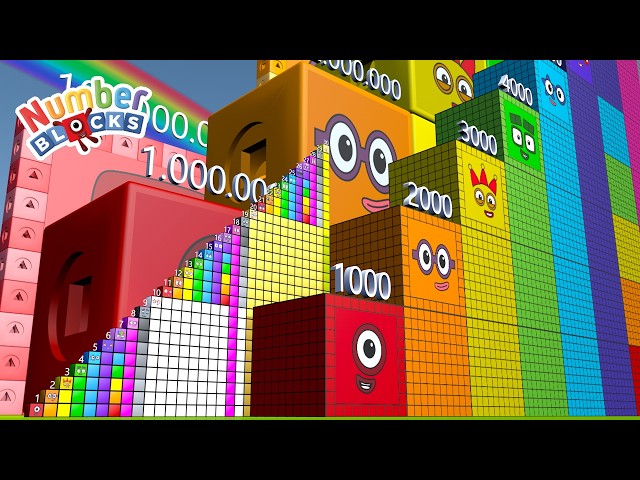 Count Big Numbers with Numberblocks 1 to 30 to 500,000,000 MILLION | Fun Math Learning for Kids! 🚀