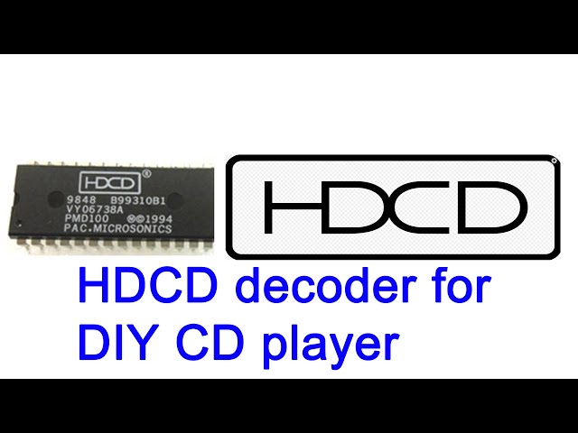 simple history of HDCD and process decoder IC PMD100, DIY chip for HDCD player
