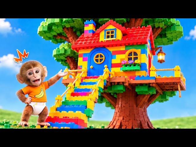 Can I Have That | Baby Monkey, Let's Do a BIG LEGO Tree House! | Nursery Rhymes & Kids Songs