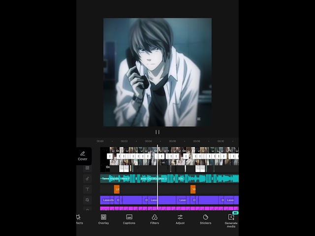 Editing in CapCut is so easy 😂 || #capcut #capcuttutorial #tutorial #deathnote #lightyagami #light