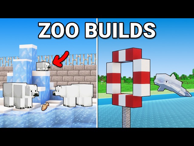 Minecraft: 20+ ZOO Build Hacks!