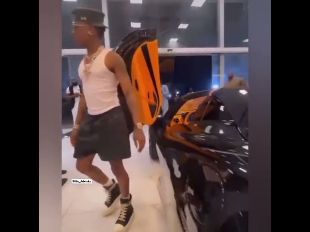 WIZKID BUYS HIMSELF A SH 75M MCLAREN LUXURY CAR - CELEB RIDE