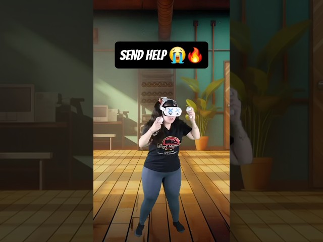 Can you beat @NikitaFajitaas record of 100 Squats in 5 mins? Try HoverFit for FREE! #shorts #vr