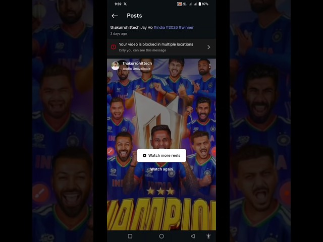 Your video is blocked in multiple locations