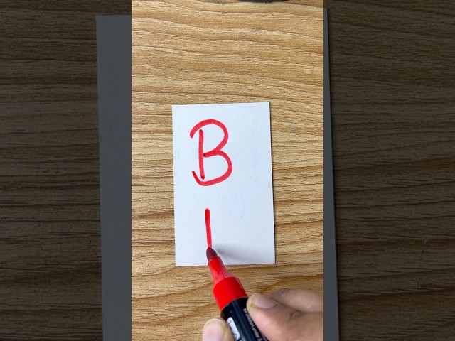 easy letter drawing B b