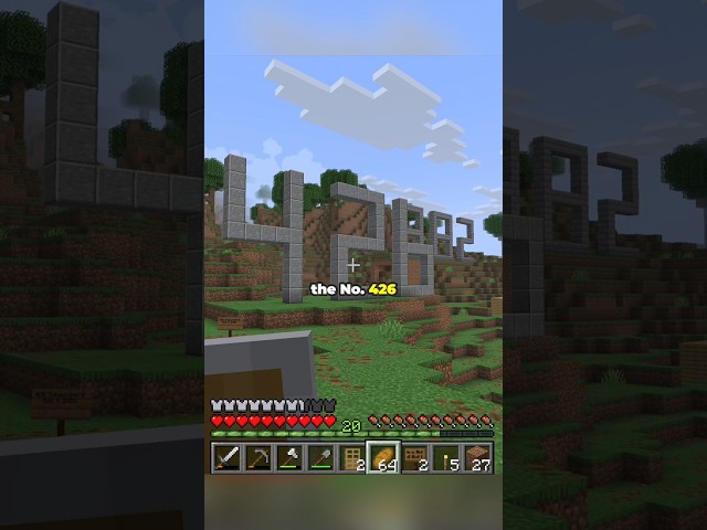 426 in my Minecraft world Breadville for 426 subscribers #minecraft