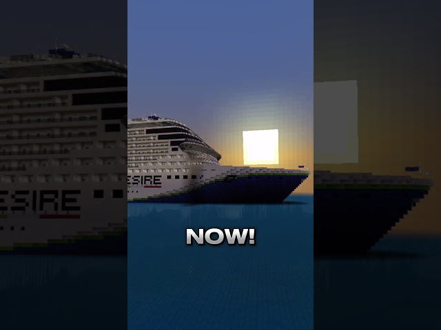 Then VS NOW! #shorts #minecraft #cruise #ship #relatable