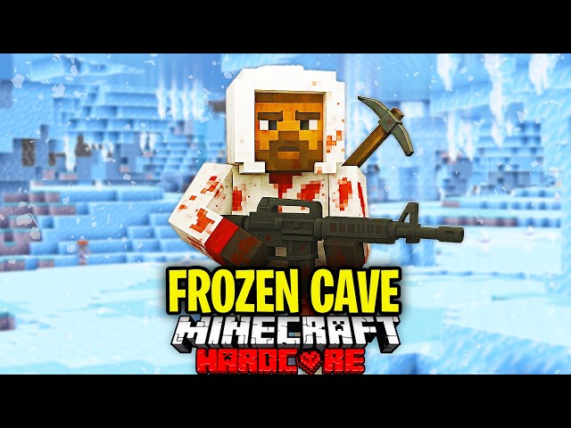 I Survived The FROZEN CAVES in Minecraft Hardcore!