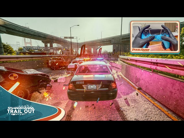 Hunter Police Chase in Trail Out is INSANE | PS5 Controller Cam Chaos